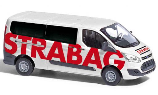Modelauto Ford Transit Custom Bus STRABAG 2012 1/87 Busch