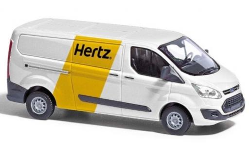 Modelauto Ford Transit Custom bestelwagen Hertz Autovermietung 2012 1/87 Busch