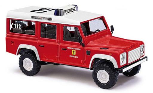 Modelauto Land Rover Defender 110 Brandweer Friedrichroda 1983 1/87 Busch