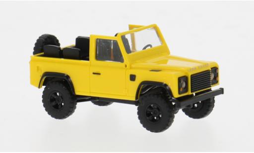 Modelauto Land Rover Defender 90 geel 1983 1/87 Busch