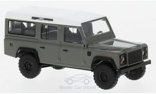Modelauto Land Rover Defender Base grijs/wit 1/87 Busch