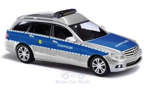 Modelauto Mercedes Classe C T-Modell Stadtpolitie 2007 1/87 Busch
