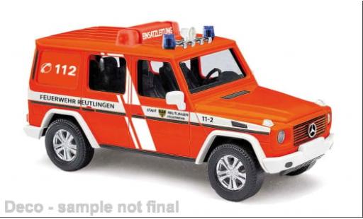 Modelauto Mercedes Classe G Utilitaire (W463) Brandweer Reutlingen 1990 1/87 Busch