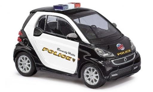 Modelauto Smart ForTwo Livree Flotte Beverly Hills Politie 2012 1/87 Busch