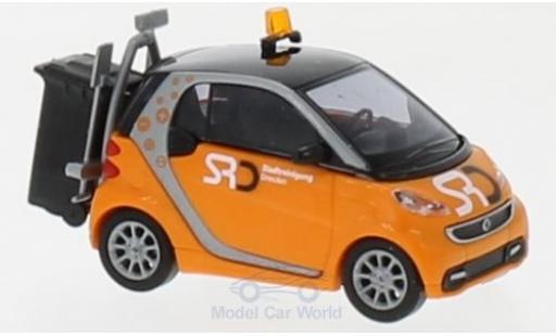 Modelauto Smart ForTwo Coupe Stadtreinigung Dresden 2012 1/87 Busch