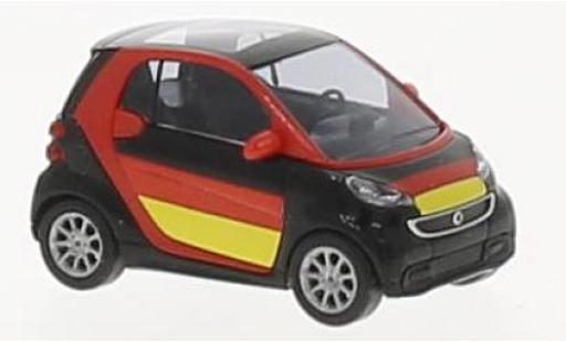 Modelauto Smart ForTwo Livree Flotte Fu&Atilde;�ball Fan 2012 1/87 Busch