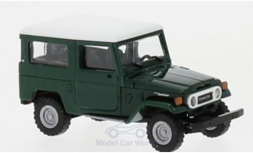 Modelauto Toyota Land Cruiser 40 J4 groen/wit 1/87 Busch