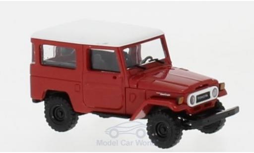 Modelauto Toyota Land Cruiser 40 J4 rood/wit 1/87 Busch