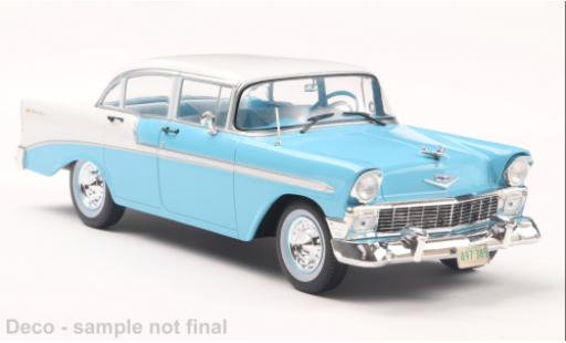 Modelauto Chevrolet Bel Air Coupe 4-Door blauw 1/24 WhiteBox