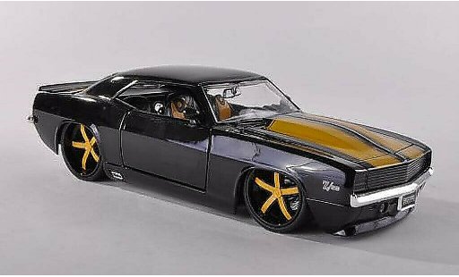 Chevrolet Camaro Z28 1/24 Jada Toys zwart/geel 1969 modelauto