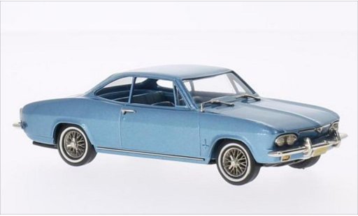Chevrolet Corvair Coupe 1/43 Brooklin Monza metallic blauw 1967 modelauto