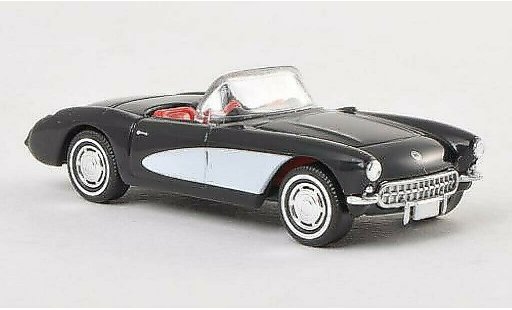Chevrolet Corvette Convertible 1/87 Busch C1 C1 Cabriolet zwart/wit 1956 modelauto