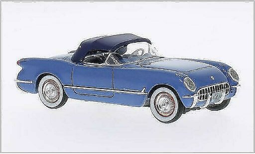 Chevrolet Corvette Convertible 1/43 Neo C1 (C1) metallic blauw 1953 modelauto