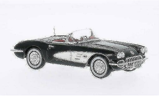 Chevrolet Corvette Convertible 1/43 Neo C1 C1 zwart/wit 1959 modelauto