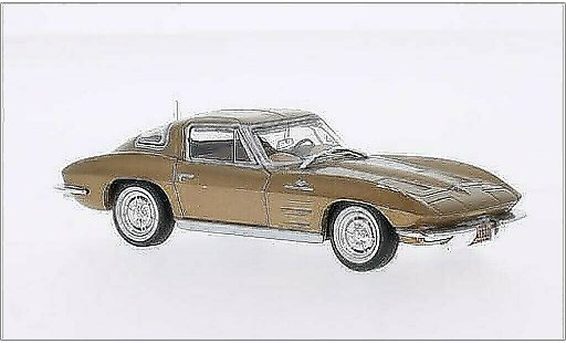 Chevrolet Corvette Stingray 1/43 WhiteBox C2 gold 1963 modelauto