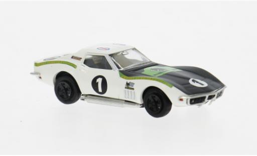 Modelauto Chevrolet Corvette course C3 1970 Ecurie Leopard #1 1/87 Brekina