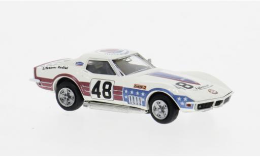 Modelauto Chevrolet Corvette course C3 1971 Greenwood #48 1/87 Brekina