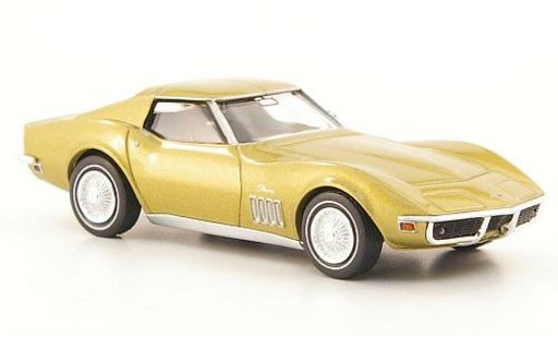 Chevrolet Corvette Coupe 1/87 Brekina C3 gold modelauto