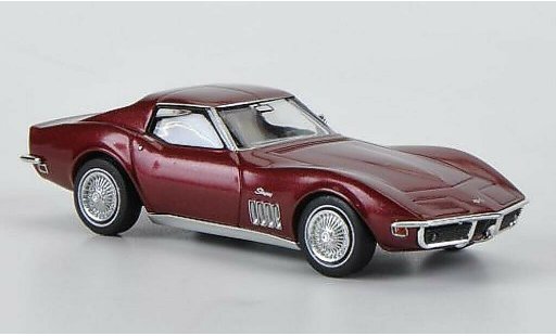 Chevrolet Corvette Coupe 1/87 Brekina C3 rood modelauto