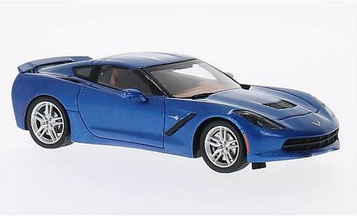 Chevrolet Corvette Coupe 1/43 Spark C7 C7 blauw 2014 modelauto