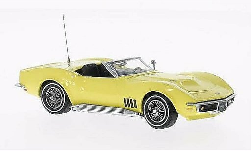 Chevrolet Corvette Convertible 1/43 Vitesse C3 Cabriolet geel 1968 modelauto