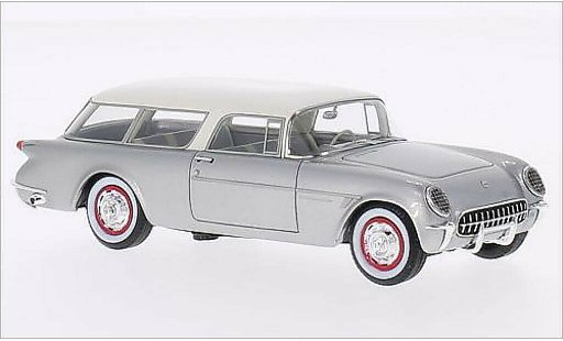 Chevrolet Corvette Convertible 1/43 Neo C1 Nomad grijs/wit 1954 modelauto