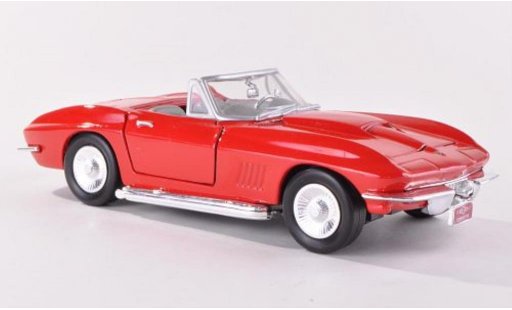 Chevrolet Corvette Convertible 1/24 Motormax C2 Cabriolet (C2) rood modelauto