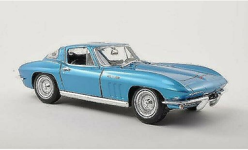 Chevrolet Corvette Coupe 1/18 Maisto C2 blauw 1965 modelauto