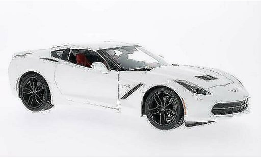 Chevrolet Corvette Coupe 1/18 Maisto C7 Z51 (C7) wit 2014 modelauto