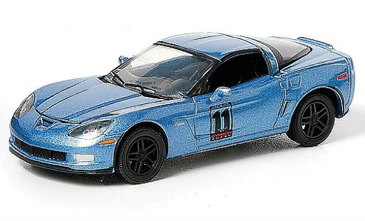 Chevrolet Corvette Coupe 1/64 Greenlight C6 blauw 2011 modelauto