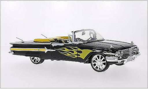 Chevrolet Impala tuning 1/18 Motormax zwart/Dekor 1960 modelauto