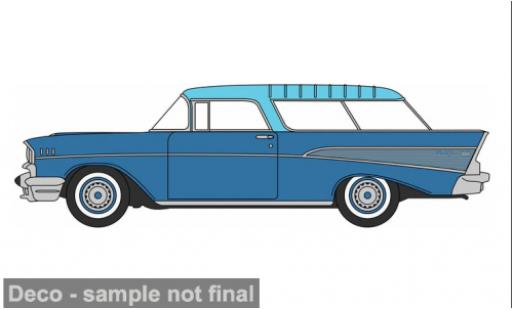 Modelauto Chevrolet Nomad Station Wagon blauw/blauw 1957 1/87 Oxford