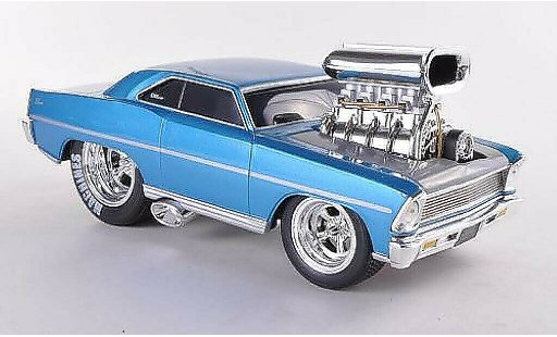 Chevrolet Nova SS 1/24 Maisto blauw 1967 modelauto