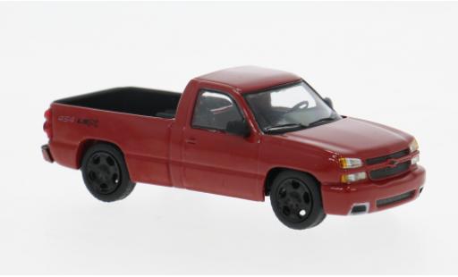 Modelauto Chevrolet Silverado pickup Single Cab rood 2006 1/64 Para64