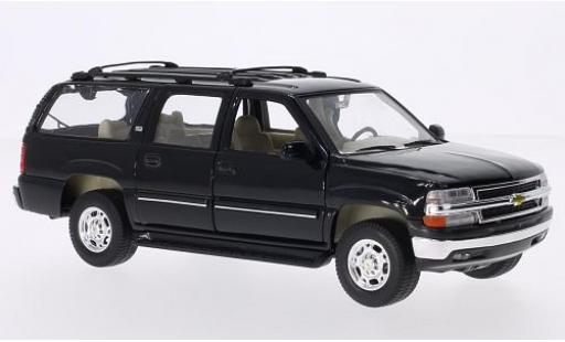 Modelauto Chevrolet Suburban suv zwart 1/24 Welly