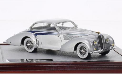 Modelauto Delahaye 135 Coupe MS Coup&Atilde;&copy; Langenthal grijs/blauw 1947 sn800490 1/43 Chromes