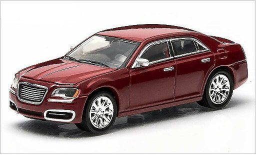 Chrysler 300C Sedan 1/64 Greenlight metallic rood 2013 modelauto