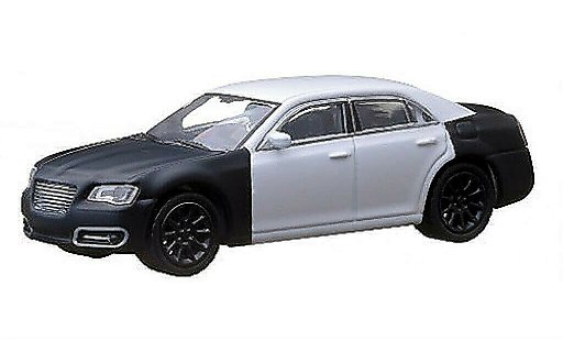 Chrysler 300C Sedan 1/64 Greenlight wit/mat-zwart 2013 modelauto