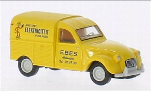 Citroen 2CV Fourgonnette 1/87 Brekina AZU Ebes Elektriciteit (B) modelauto