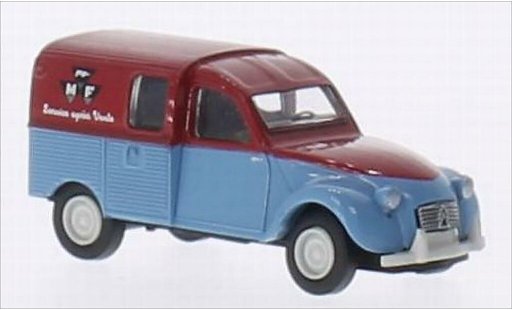 Citroen 2CV Fourgonnette 1/87 Brekina AZU Massey Ferguson modelauto