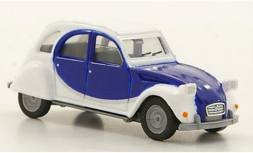 Citroen 2CV Charleston 1/87 Herpa wit/blauw modelauto