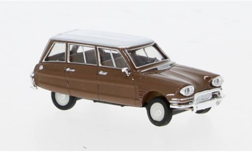 Modelauto Citroen Ami 6 Break Stationwagen bruin 1/87 Herpa