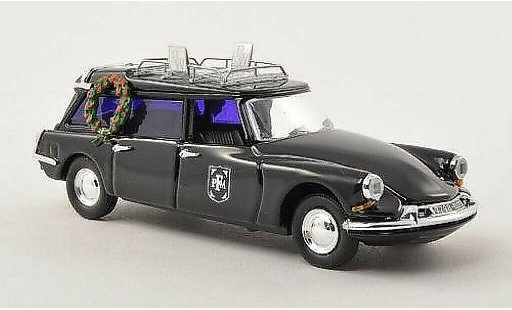 Citroen DS corbillard 1/43 Rio Stationwagen Bestattungswagen zwart modelauto