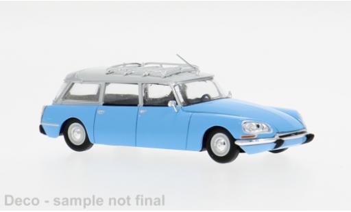 Modelauto Citroen DS Break Stationwagen blauw 1967 1/87 Brekina