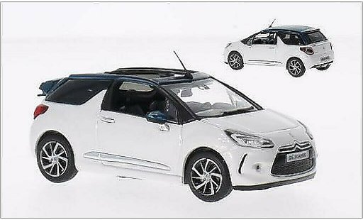 DS Automobiles DS3 Cabriolet 1/43 Norev Cabrio wit/metallic groen 2015 modelauto