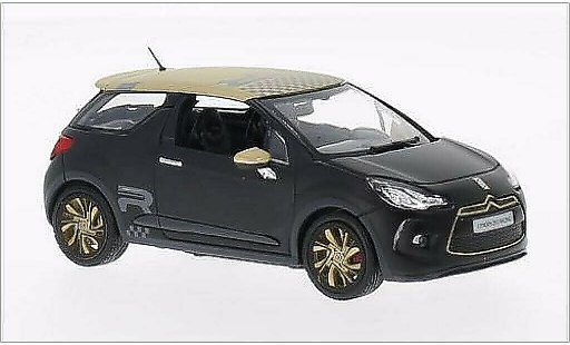 DS Automobiles DS3 Racing 1/43 Norev mat-zwart/mat-gold 2013 modelauto