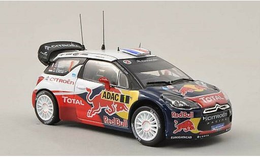 DS Automobiles DS3 WRC 1/43 Norev No.1 Red Bull / Total Rally Duitsland 2012 /D.Elena modelauto