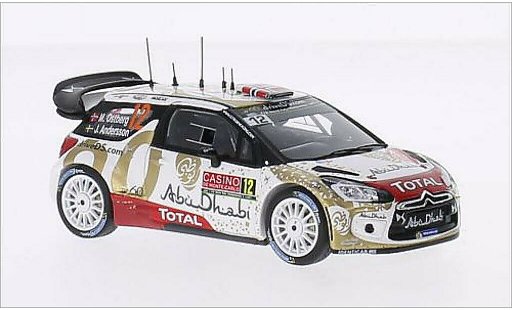 DS Automobiles DS3 WRC 1/43 Spark No.12 Citroen Total Abu Dhabi WRT Total Rally Monte-Carlo 2015 /J.Andersson modelauto