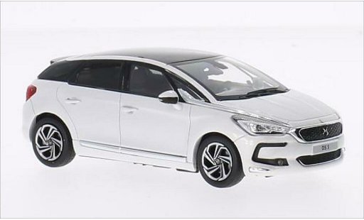 DS Automobiles DS5 Berline 1/43 Norev metallic wit 2015 modelauto