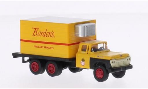 Modelauto Ford F-500 Box Truck Bordens 1960 1/87 Classic Metal Works